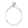 thumbnail image 2 of 1/5 Carat 4-Prong Set Diamond Solitaire Engagement Ring Band in 10K White Gold (Ring Size 7), 2 of 6