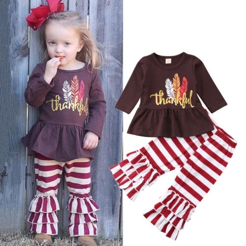 Toddler Kid Baby Girl Thanksgiving 