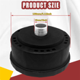 thumbnail image 4 of 3pcs 25mm/1Inch Air Compressor Noise Reducer Silence Filter,Plastic Shell Round Muffler Filter,3x Silence Filter,Black, 4 of 6
