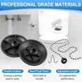 thumbnail image 4 of 2 Pack Snap-In Seat Disc & 1 Pcs Flush Valve Chain, Compatible with American Standard 033643-0070A, Universal Fit Heritage Series Toilets One Piece Model - #2031, Professional Grade, 4 of 6