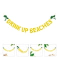 thumbnail image 3 of 1 Pc Hawaiian Party Banner Beautiful Hanging Flag Banner Pennant (Golden), 3 of 8