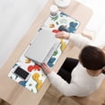 thumbnail image 3 of Long Mouse Pads for Desk,Colorful Dinosaur and Leaf Pattern Desk Mats on Top Of Desks, Desk Mouse Pad Extra Large with 3mm Non-Slip Base and Stitched Edge for Gaming,Office,Work,Home 31.5"x11.8", 3 of 6