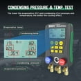 thumbnail image 6 of DUOYI Digital Manifold Gauge 2-Valve HVAC Vacuum Refrigeration Meter Pressure Temperature Tester Air Conditioning Diagnostic Repair Tool W/ 89 Types Refrigerants for Home Car Vehicles AC, DY517, 6 of 14