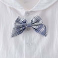 thumbnail image 6 of SAWOBUUN Girls' School Uniform 2-Piece Outfit - Short Sleeve Collared Shirt Set with Bow Tie and Preppy Plaid Pleated Skirt, 6 of 8
