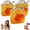 3Pcs, variant on Purse Drinking Glass, 26oz Unique Handbag Shaped Cocktail Glasses with Straw, Fun Fish Bowl Drinkware for Party Decoration, Stylish Gift for Bridal Shower.