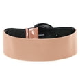thumbnail image 2 of Women Ladies Girls Wide Polyurethane Leather Buckle Stretchy Elastic Waist Belt, 2 of 6