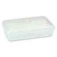 thumbnail image 2 of Pen+Gear Lightweight Plastic Pencil Box with Snap-on Lid, Clear, 1-Pack, 2 of 7