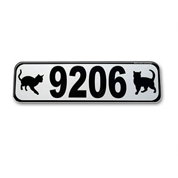 Cats, Reflective Address Sign