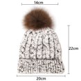 thumbnail image 2 of Gorro De Punto Cálido Para Mujer De Otoño E Invierno, Gorro Cálido, Gorro De Esquí Con Bola De Pelo Para Actividades En Interiores Y Exteriores Minnieouse AP006407-02, 2 of 6