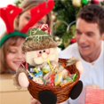 thumbnail image 3 of Bearachild Cesta de mimbre de caramelo tejida a mano de Navidad, caja de embalaje de regalo, cesta de fruta de Papá Noel de dibujos animados, Kits de decoración para fiestas No.6, 3 of 6