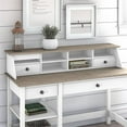 thumbnail image 2 of Pemberly Row Desktop Organizer in Shiplap Gray / White - Engineered Wood, 2 of 8