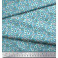 thumbnail image 2 of Soimoi Polyester Crepe Fabric Tortoise,Rabbit & Panda Kids Printed Fabric 1 Yard 52 Inch Wide, 2 of 3