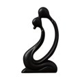 thumbnail image 1 of Ceramic Bessing Lovers Sculpture Romantic Statue Art Collection 12.5x24cm Ornamento de mesa para la decoración del dormitorio Multipropósito múltiple Negro, 1 of 8