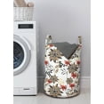 thumbnail image 3 of Floral Laundry Bag, Beauty in the Nature Theme Nostalgic Blossoms and Leaves Garden Plants, Hamper Basket with Handles Drawstring Closure for Laundromats, 13" x 19", Multicolor, by Ambesonne, 3 of 4