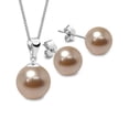 thumbnail image 1 of Juego Zvezda Crystals Pearls color Peach plata .925 Zvezda ZJU-PRL10-PEA-P, 1 of 5