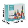 thumbnail image 2 of 38 PCS Wooden Stacking Rocks Building Blocks, Sensory Toddler Learning Montessori Toys for 3 Year Old, Preschool Classroom Must Haves, Educational STEM Toys 3 4 5 6 Year Old Baby Girl Boy Gifts, 2 of 7