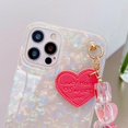 thumbnail image 4 of Cute Beautiful Phone Case Compatible With Samsung S21 Ultra With Heart Bracelet Glossy Tpu Bumper Protective Case - Color, 4 of 5