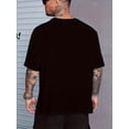 thumbnail image 2 of Tees 'I Avoid' Print Men's Casual Tees Short Sleeve Oversized T-Shirt Summer Loose Tops, Gifts For Man!, 2 of 5