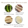 thumbnail image 6 of 9.45 inch Long Handle Dish Brush with 2 Natural Loofah Dish Scrubber Pad,Heavy-Duty Wool Scrubber Tool,Non-Scratch Scouring Sponge Cleaning Brush for Dishes,Sink,Pots,Pans and More (Z-Grey), 6 of 8