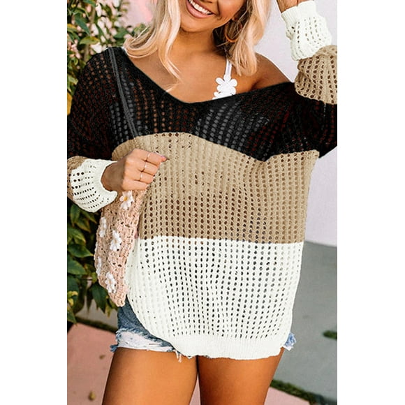 FOLUNSI Elegant Twist-Back Knit Top | Bold Fashion, Graceful Touch