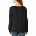 thumbnail image 2 of Lucky Brand Women's V-Neck Sweater, Long Sleeves, Side Slits, Cotton Blend, Cream/Green/Red/Black (Green,XX-Large), 2 of 7