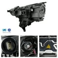 thumbnail image 2 of AKKON - Fits 2018-2021 GMC Terrain LED Tube Running Marker [HID/Xenon Type] Projector Chrome Headlight Passenger Right, 2 of 7