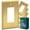 Rocker / Outlet 1-Gang (5-Pack), variant on Rio Salto BRASS Deco Collection Midsize Gold Outlet Cover or Light Switch Cover Wall Plate Metal Single Duplex Receptacle Wallplate Covers 1 Gang Brushed Modern Linear 2-Pack, 1-Gang Duplex