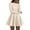 Beige, variant on Fall Cocktail Dresses for Women Elegant Classy Wedding Guest Long Sleeve Homecoming Party A Line Mini Dress