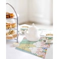 thumbnail image 4 of Easter Kitchen Dish Towels for Drying Dishes Set of 3, Spring Rabbit Ears Foot Eggs Floral Wooden Grain Waffle Weave Microfiber Hand Tea Bathroom Towels Quick Dry & Absorbent Towel 12x12, 4 of 7
