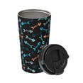 thumbnail image 2 of Logiee Little Fish Skeleton Print Stainless Steel Coffee Tumbler, Travel Coffee Mug, Insulated Coffee Mug with Lid, Spill Proof Coffee Cup, Portable Thermal Mug, 2 of 8