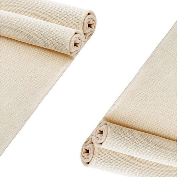 2X Punch Needle Cloth Fabric, Needlework Embroidery Fabric for and Rug-Punch, 26.4 x 19.6 Inch