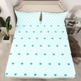thumbnail image 2 of Manfei Happy Valentine'S Day Bed Sheets,Cute Herat Print King Sheets,Blue Loves Sheet Set For Girls Kids,Ultra Soft Home Decor,4 Pieces, 2 of 7