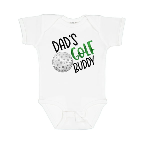 Inktastic Dad's Golf Buddy with Golf Ball Boys or Girls Baby Bodysuit