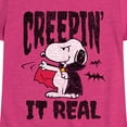 thumbnail image 3 of Peanuts - Creepin It Real - Toddler & Youth Girls Short Sleeve Graphic T-Shirt, 3 of 6