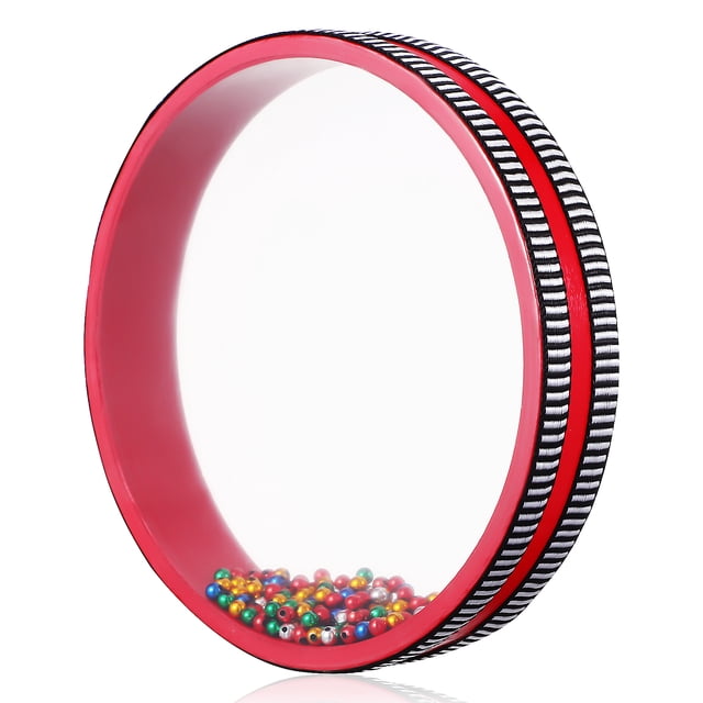 MOVTOTOP Tambour Océan avec Perles Métalliques pour Relaxation et Performance Instrument de Percussion Portable Multicolore