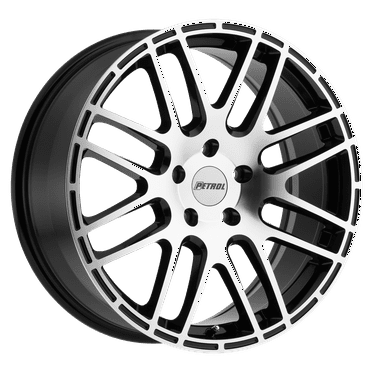 Petrol P6A 19X8 5X112 40Et 76.1Cb Gloss Black W/ Machined Cut Face Wheel