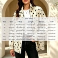 thumbnail image 3 of SBYOJLPB Women's Polka Dot Coat Stand Collar Zip Up Jacket with Pockets, 3 of 9