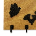 thumbnail image 3 of Porta Llaves Colsa Madera Natural Mariposas Y Flor Elegante, 3 of 3