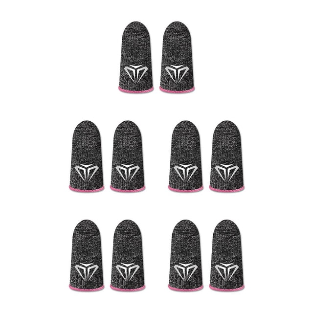 Matsuzay 10 piezas de fundas para dedos para juegos de teléfonos móviles, guantes antideslizantes sensibles a prueba de sudor, cubiertas de fibra Type2 NO2