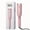 Pink, variant on Aurawand Automatic Rotating Curling Iron, 1.25 in 5 Temp Anti-Scald Portable Hair Curler, Dual Voltage with 500M Negative Ions, Grey