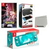 Nintendo Switch Lite Console Turquoise with Pokemon Shining Pearl, Accessory Starter Kit and Screen Cleaning Cloth Bundle - Import with US Plug