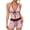 Pink, variant on Y2k Tankini Swimsuits for Women, Y2k Vintage Two Piece Swimsuit with Shorts, Halter Bathing Suit, Tie Front Swim Set Whimsy Polka Dot Beach Swimsuit Vacation Outfit