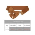 thumbnail image 3 of INSPIRE CHIC Women's 2Pcs Elastic Wide Belt Dress Bowknot Waistband Decoration Fashion Versatile Belts 27.6x2.3' Black+Brown, 3 of 5