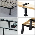 thumbnail image 4 of Ajustable Altura Cama Estructura Centro Soporte Patas, Metal Cama Patas para Acero Cama Marco/Muebles, Cama Patas Reemplazo (7-12 Pulgadas / 4uds), 4 of 6