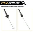 thumbnail image 4 of Cables de liberación del pestillo de la puerta Unique Bargains 2 Pcs para Dodge para Ram 1500 2500 3500 1998-2002 Cable de pestillo de la puerta interior Número 55275106 Negro, 4 of 6