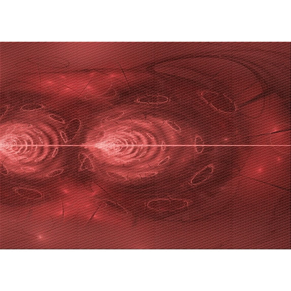 Ahgly Company Machine Washable Indoor Rectangle Transitional Cranberry Red Area Rugs, 2' x 4'