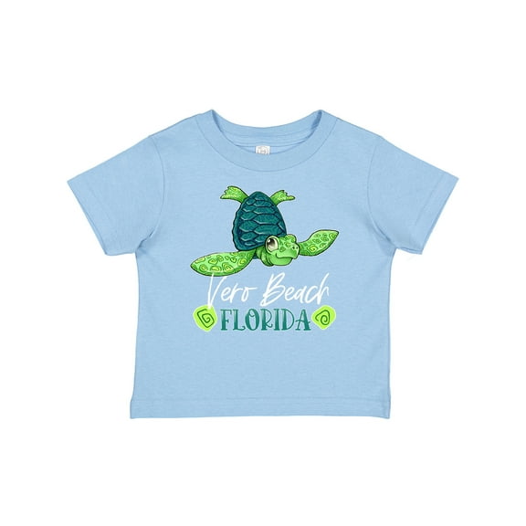 Inktastic Vero Beach, Florida Happy Sea Turtle Boys or Girls Baby T-Shirt