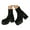 Black, variant on Platform Ankle Boots for Women High Heel Slip on Fashion Chelsea Combat Booties(Black,9)