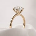 thumbnail image 2 of Cora Jewellery 2.5CT Tulip Setting Round Moissanite Solitaire Engagement Ring For Women, 14K Yellow Gold, 2 of 5