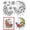 Flower 03, variant on Moon and Flower Clear Stamps for Cards Making Magic Moon Clear Stamp Seals Transparent Stamps for DIY Scrapbooking Photo Album Journal Home Decoration DIY